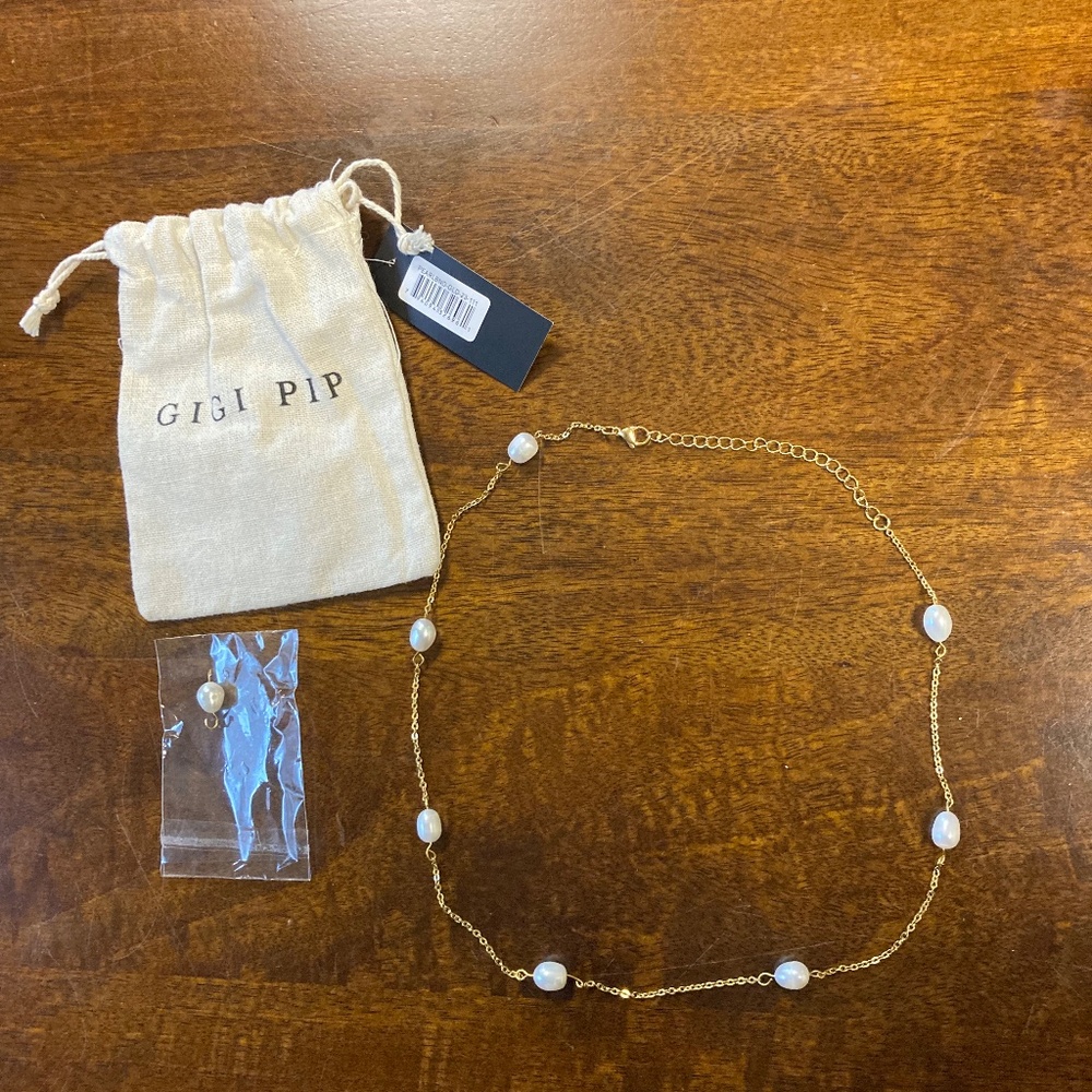Gigi Pip Pearl Chain Band for Hat
